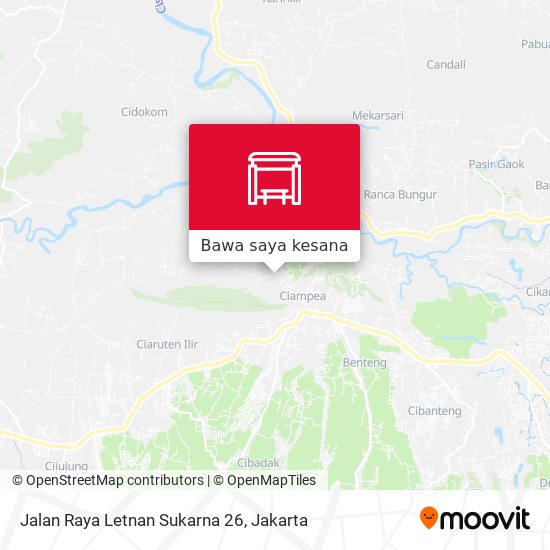Peta Jalan Raya Letnan Sukarna 26