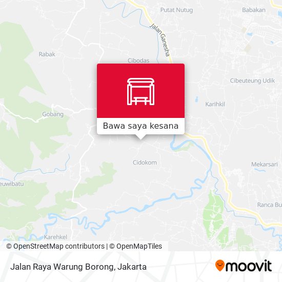 Peta Jalan Raya Warung Borong