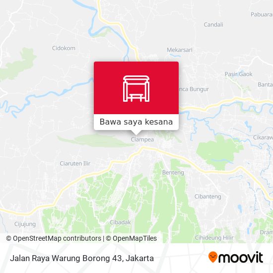 Peta Jalan Raya Warung Borong 43