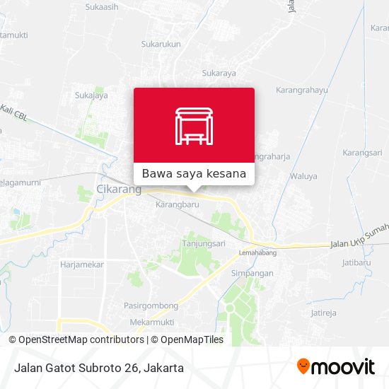 Peta Jalan Gatot Subroto 26