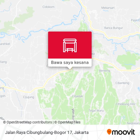 Peta Jalan Raya Cibungbulang-Bogor 17