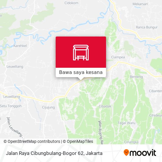 Peta Jalan Raya Cibungbulang-Bogor 62