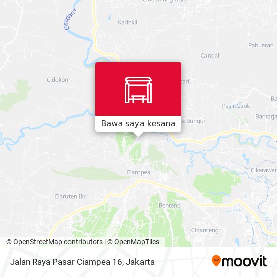 Peta Jalan Raya Pasar Ciampea 16