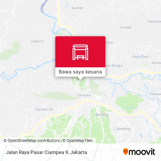 Peta Jalan Raya Pasar Ciampea 9