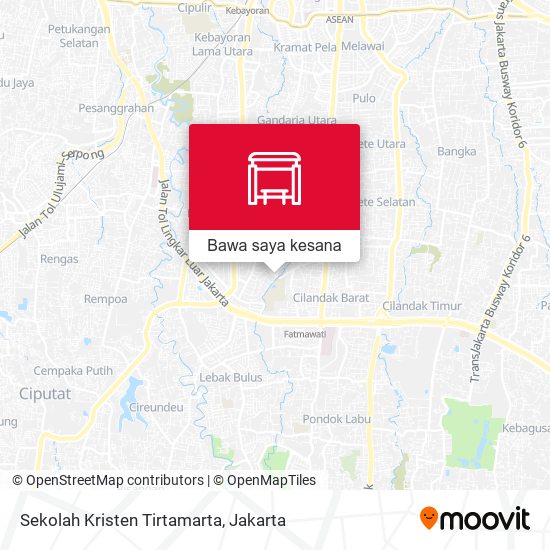 Peta Sekolah Kristen Tirtamarta