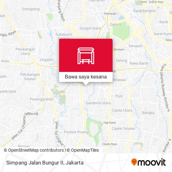 Peta Simpang Jalan Bungur II