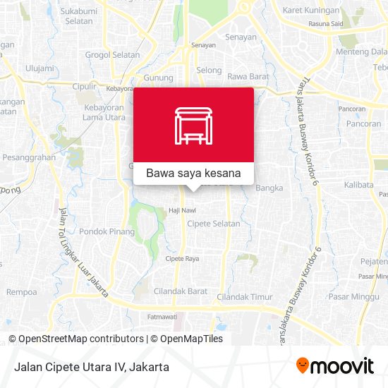 Peta Jalan Cipete Utara IV