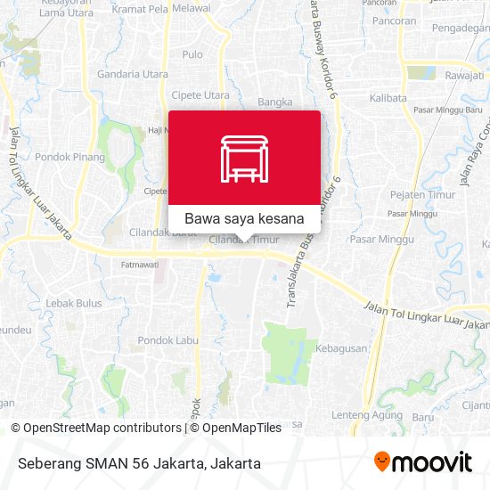 Peta Seberang SMAN 56 Jakarta