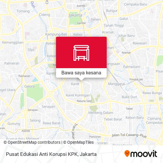 Peta Pusat Edukasi Anti Korupsi KPK