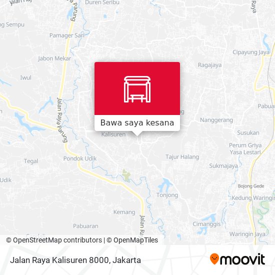 Peta Jalan Raya Kalisuren 8000