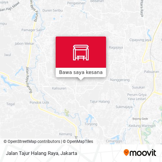 Peta Jalan Tajur Halang Raya