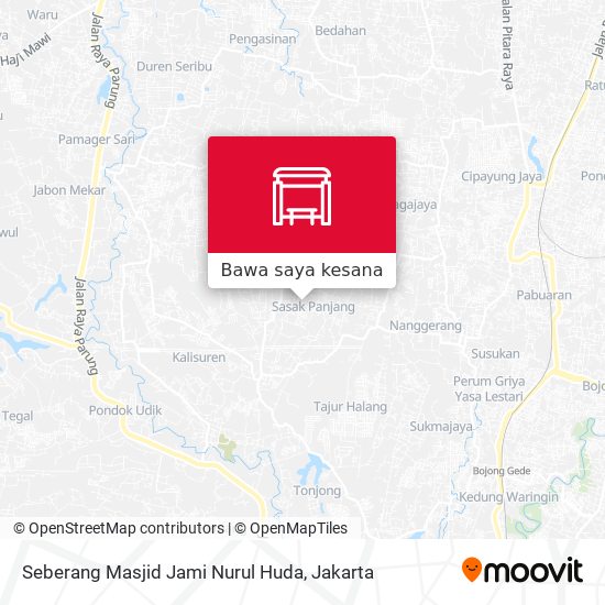 Peta Seberang Masjid Jami Nurul Huda
