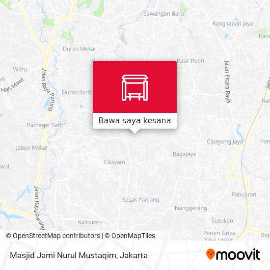 Peta Masjid Jami Nurul Mustaqim