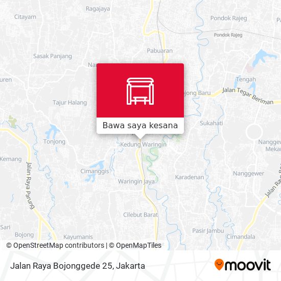 Peta Jalan Raya Bojonggede 25