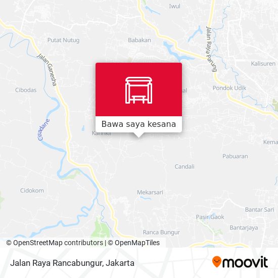 Peta Jalan Raya Rancabungur