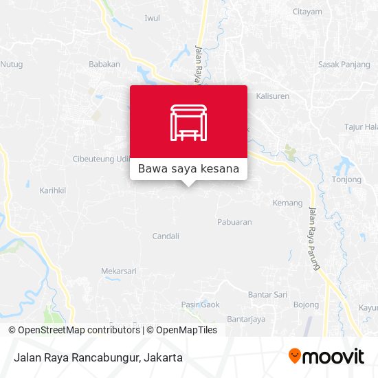 Peta Jalan Raya Rancabungur