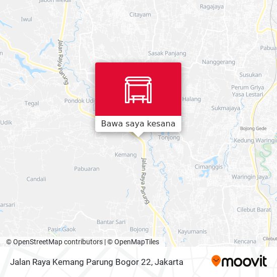 Peta Jalan Raya Kemang Parung Bogor 22