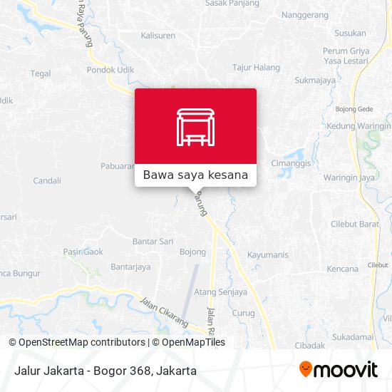 Peta Jalur Jakarta - Bogor 368