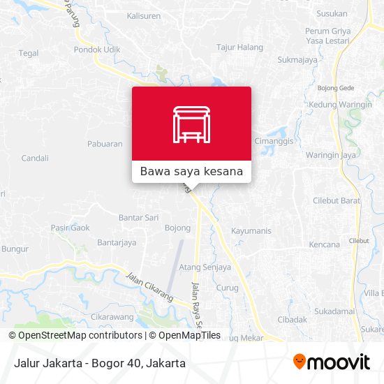 Peta Jalur Jakarta - Bogor 40