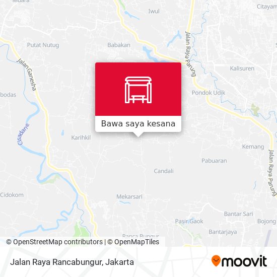 Peta Jalan Raya Rancabungur