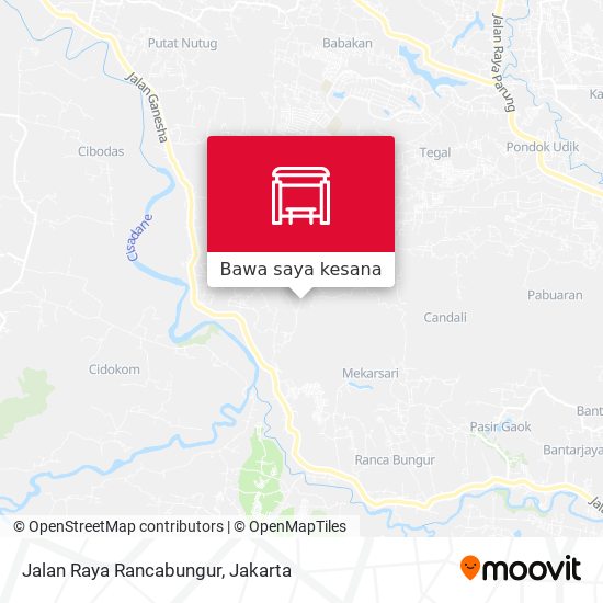 Peta Jalan Raya Rancabungur
