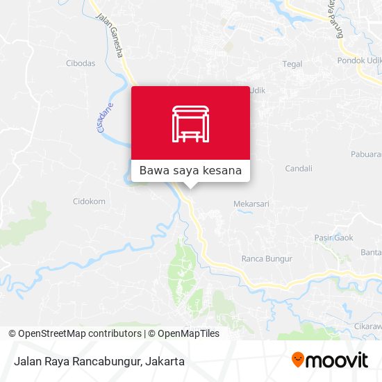 Peta Jalan Raya Rancabungur