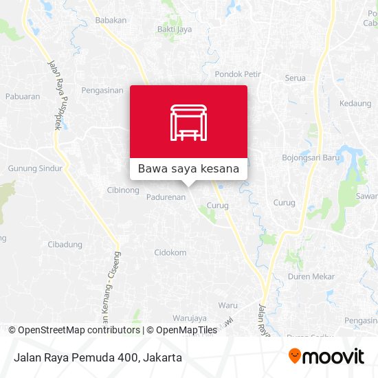 Peta Jalan Raya Pemuda 400