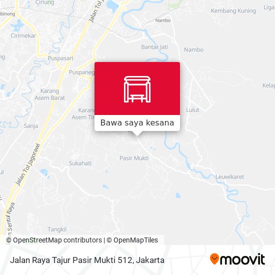 Peta Jalan Raya Tajur Pasir Mukti 512