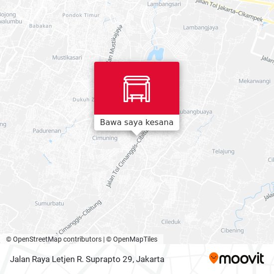 Peta Jalan Raya Letjen R. Suprapto 29