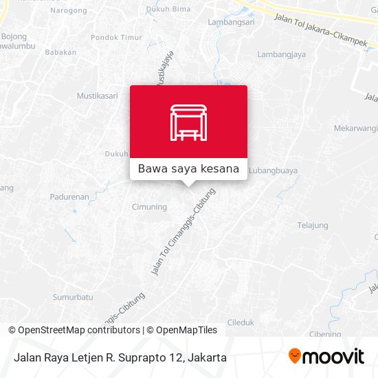 Peta Jalan Raya Letjen R. Suprapto 12