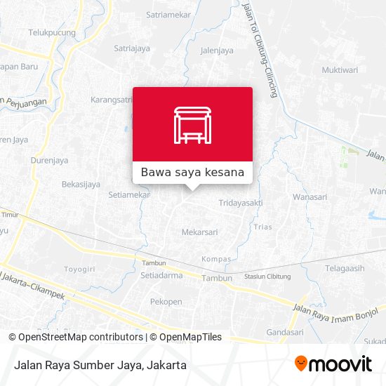Peta Jalan Raya Sumber Jaya