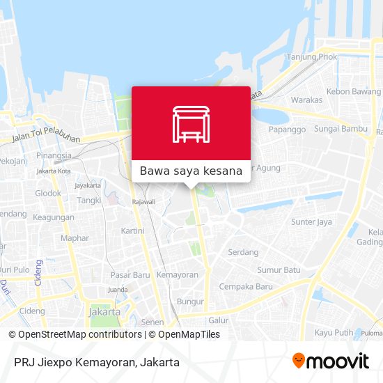 Peta PRJ Jiexpo Kemayoran