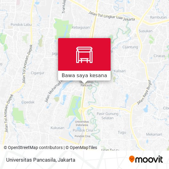 Peta Universitas Pancasila