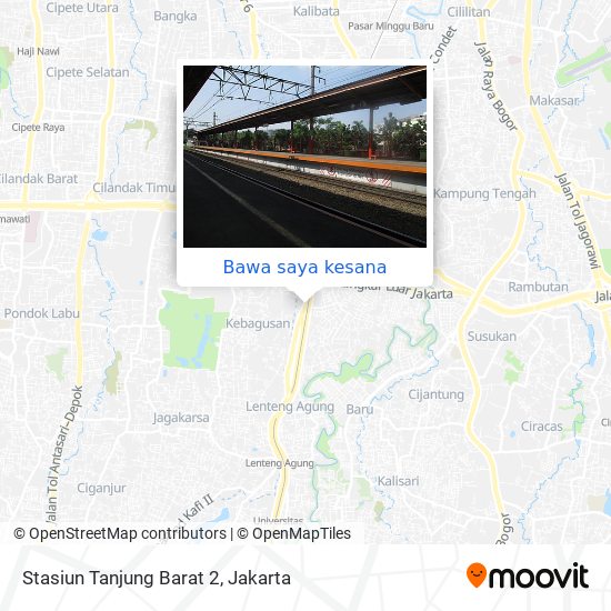 Peta Stasiun Tanjung Barat 2