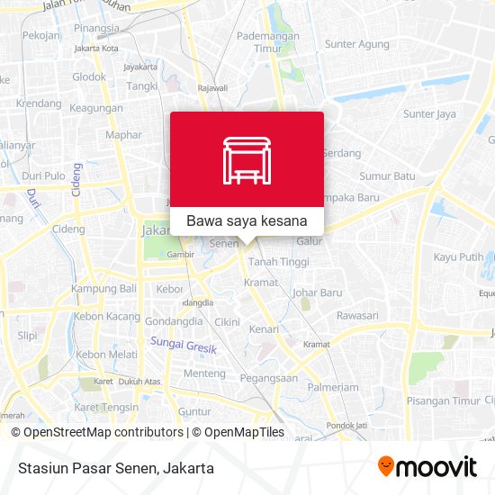 Peta Stasiun Pasar Senen