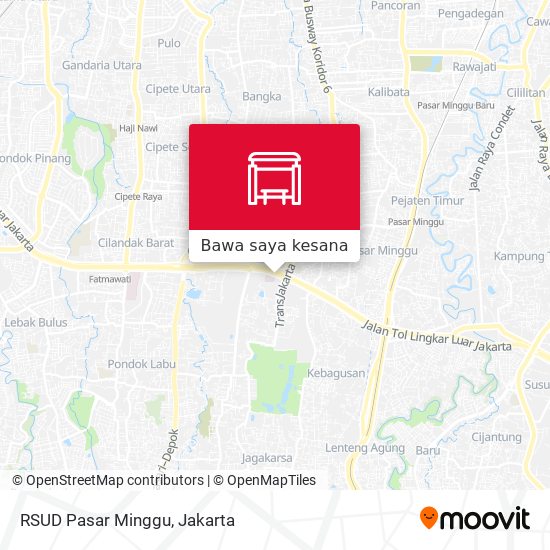 Peta RSUD Pasar Minggu