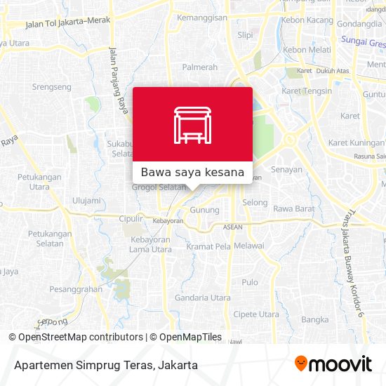 Peta Apartemen Simprug Teras
