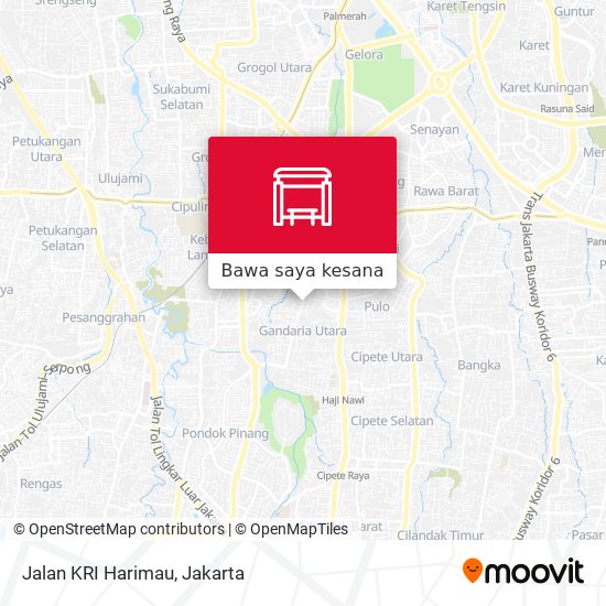 Peta Jalan KRI Harimau