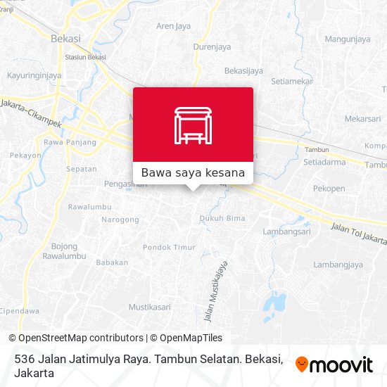 Peta 536 Jalan Jatimulya Raya. Tambun Selatan. Bekasi