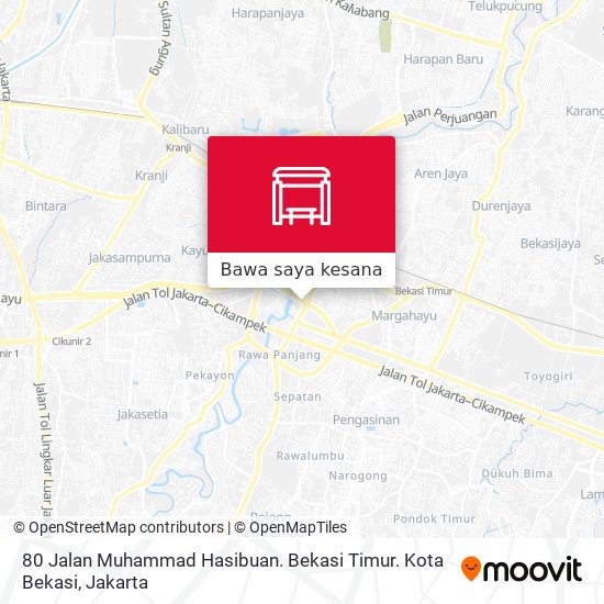 Peta 80 Jalan Muhammad Hasibuan. Bekasi Timur. Kota Bekasi