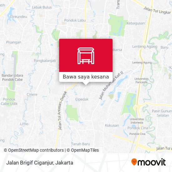 Peta Jalan Brigif Ciganjur