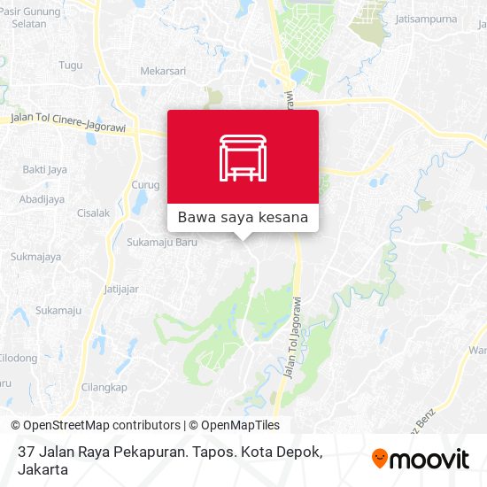 Peta 37 Jalan Raya Pekapuran. Tapos. Kota Depok