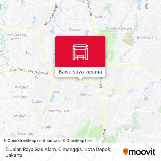 Peta 5 Jalan Raya Gas Alam. Cimanggis. Kota Depok
