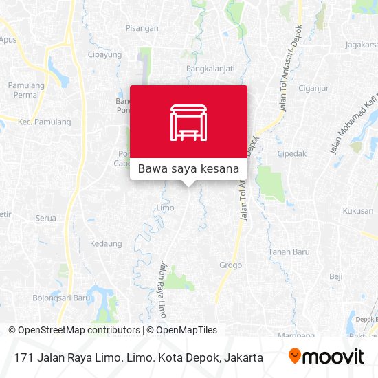 Peta 171 Jalan Raya Limo. Limo. Kota Depok