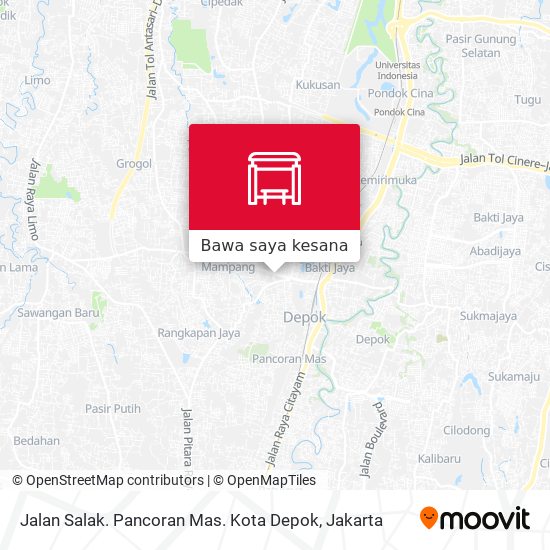 Peta Jalan Salak. Pancoran Mas. Kota Depok