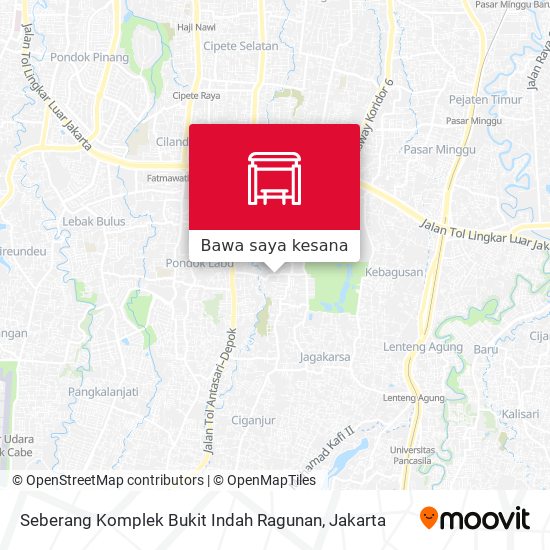 Peta Seberang Komplek Bukit Indah Ragunan