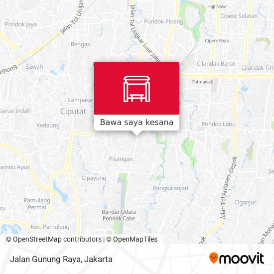 Peta Jalan Gunung Raya