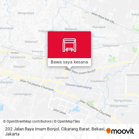 Peta 202 Jalan Raya Imam Bonjol. Cikarang Barat. Bekasi