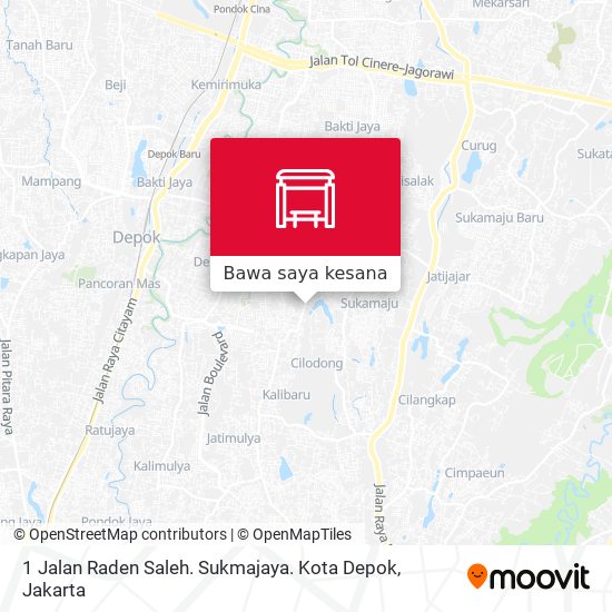 Peta 1 Jalan Raden Saleh. Sukmajaya. Kota Depok