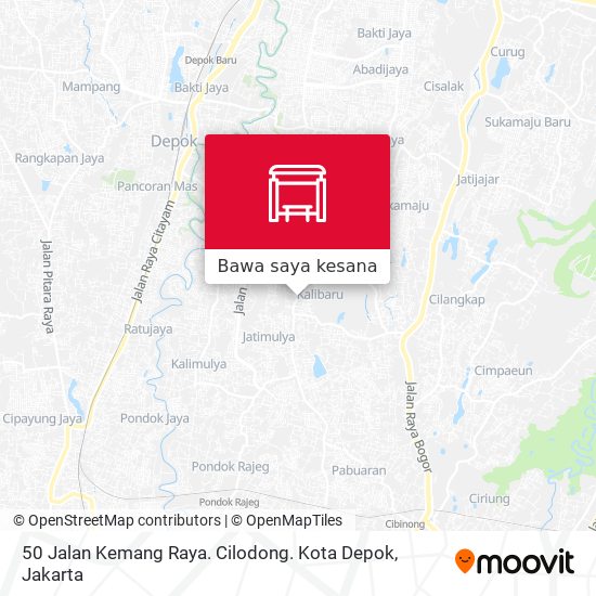 Peta 50 Jalan Kemang Raya. Cilodong. Kota Depok